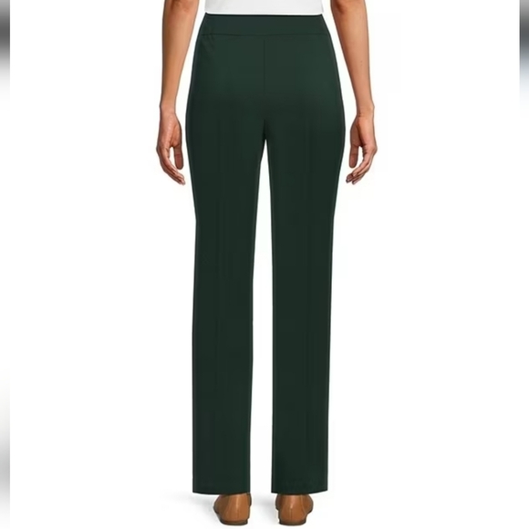 Allison Daley Petite Size Stretch Pull-On Straight Leg Pants in Black Size 8P - Picture 2 of 8